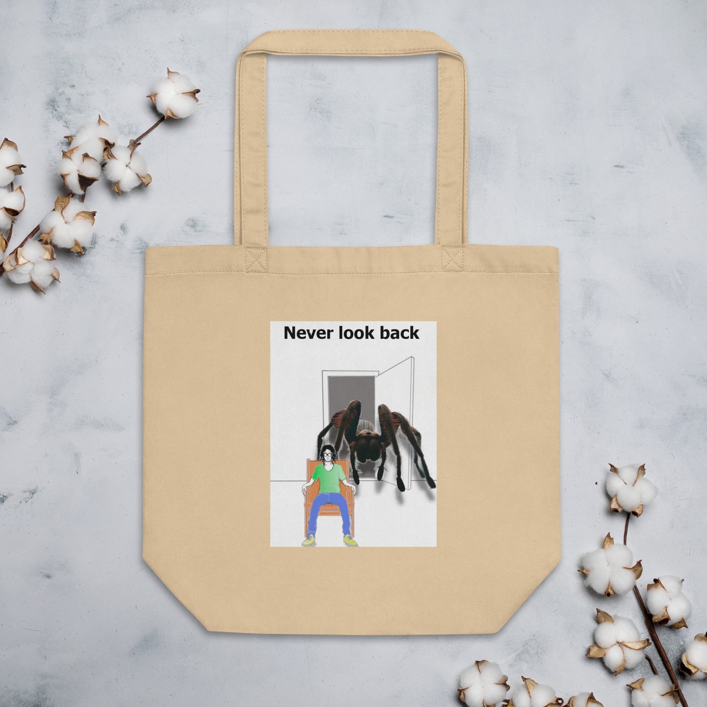 'Never look back' Tote Bag, Shoulder bag