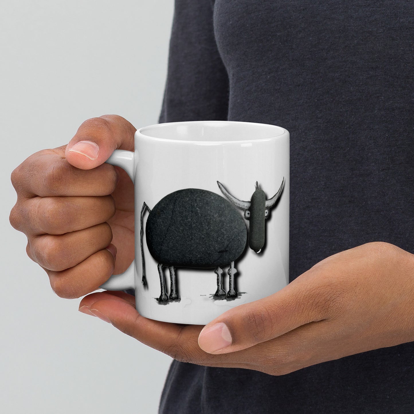 Bull coffee mug, Original design, Perfect gift